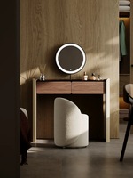 Meubles de chambre à coucher modernes de style nordique de luxe Commode en bois MDF avec miroir sur pied Coiffeuse pour maquillage Hôtels