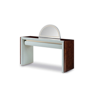 Coiffeuse moderne et minimaliste italienne de haute qualité, coiffeuse en bois, table de toilette avec miroir