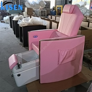 Kisen - Vente flash - Nouveau fauteuil de pédicure et de manucure électrique rose, blanc et bleu, luxueux et moderne, 110V 220V, en vente - Product Image 4