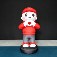 Mascotte florale gonflable géante personnalisée de 4 m, durable, résistante au soleil, imperméable, en tissu Oxford, pour événements publics, publicité extérieure