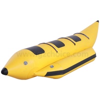Équipement de jeu d'eau gonflable flottant, bateau banane, populaire, bon marché,