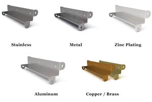 Fabrication sur mesure <span class=keywords><strong>de</strong></span> pièces en tôle d'aluminium et d'acier inoxydable, étanches IP66, pour tableau électrique, avec traitement <span class=keywords><strong>de</strong></span> poinçonnage. - Product Image 2