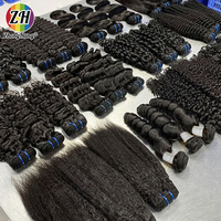 Supplier Rambut Vietnam Mentah 15A, Vendor Rambut Virgin Mentah Tanpa Proses, 1 Bundel Rambut Manusia 100% Asli Vietnam