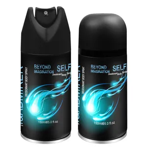 Deodorant vücut spreyi mavi erkek taze 6 Oz koltukaltı vücut koku sprey Antiperspirant alkol kaldırmak + su + lezzet 150ml