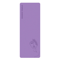 Tapis de yoga pliable en fibre de coco PU, nouvelle version 2022