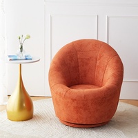 Fauteuil moderne pour enfants en forme de citrouille, chaise pivotante en tissu vert, fauteuil d'appoint relaxant pour chambre d'enfant, salon, meubles