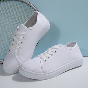 Zapatillas de Lona Ligeras y Transpirables con Cordones, Diseño Simple y Moderno para Todas las Temporadas - Product Image 3