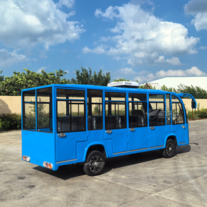 Bus touristique bleu, navette, voiture personnalisée, 14 passagers, vente directe d'usine, bus scolaire pour les visites de la ville - Product Image 4