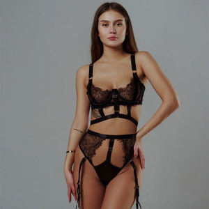 Lencería Erótica para Mujer, Conjunto de Sujetador Push-Up y Bragas Ultrafinas Transparentes para Fiestas Nocturnas, Gran Venta - Product Image 6