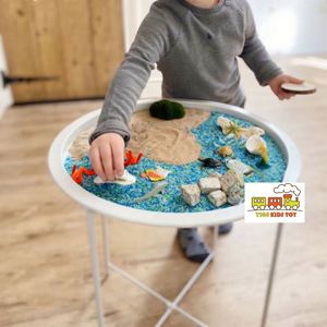 Montessori STEM Baby Play Center <b>Activity</b> <b>Table</b> Sensory Bin Storage <b>Tables</b> Ideas <b>Activities</b> for Kids - Product Image 1