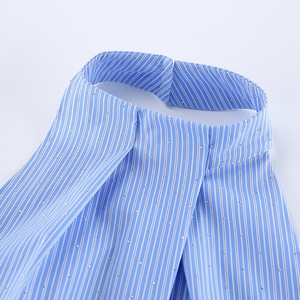 Women's Short Jacquard Halter Neck Open-Back Striped <b>Spaghetti</b> <b>Strap</b> Summer Top Vest Fashion - Product Image 6