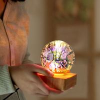 Nouvelle lampe créative 3D romantique, lampe de nuit étoilée, lampe de nuit aux couleurs de feux d'artifice
