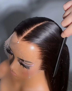 Peluca <span class=keywords><strong>de</strong></span> Cabello Humano Liso <span class=keywords><strong>de</strong></span> 30, 32, 34 Pulgadas <span class=keywords><strong>de</strong></span> Largo, Peluca Frontal <span class=keywords><strong>de</strong></span> Encaje HD 13x4 Sin Pegamento, Precio Mayorista Barato por Pieza - Product Image 1
