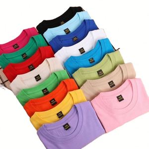 Camisetas de Cuello Redondo para Niños, 100% Algodón, Tejido Saludable, Suaves y Cómodas, con Logotipo Personalizado, 200G, Unisex - Product Image 5