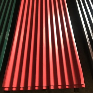 Tôles de toiture en métal ondulé galvanisé prépeintes DX51D PPGI, calibre 20, tôles de toiture en acier revêtu de couleur, <span class=keywords><strong>prix</strong></span> direct usine - Product Image 2