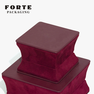 FORTE Luxury Custom <b>Name</b> Engraved Engagement Gift for Earrings Necklaces Pendants Pu Leather Jewelry Organiser Box - Product Image 4