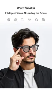 Lentes Inteligentes con IA M89 con Lentes Ópticas Dobles, Traducción Inteligente en Tiempo Real, Reproducción <span class=keywords><strong>de</strong></span> Música, Llamadas por BT, Wifi, Cámara <span class=keywords><strong>de</strong></span> Alta Resolución - Product Image 2