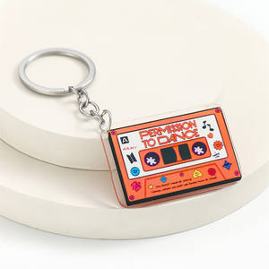 Taylor musique bande acrylique caoutchouc porte-clés personnalisable <span class=keywords><strong>Audiophile</strong></span> musique Fan cadeau mode voiture porte-clés pendentif sac pour la musique - Product Image 5