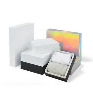 Fpv — 5 pièces de coffrets cadeaux en carton rigide festonné, pour Logo holographique, sacs imprimés personnalisés - Product Image 2