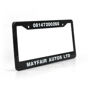 Professional Manufacturer Multi-color Car Number License Plate Frame