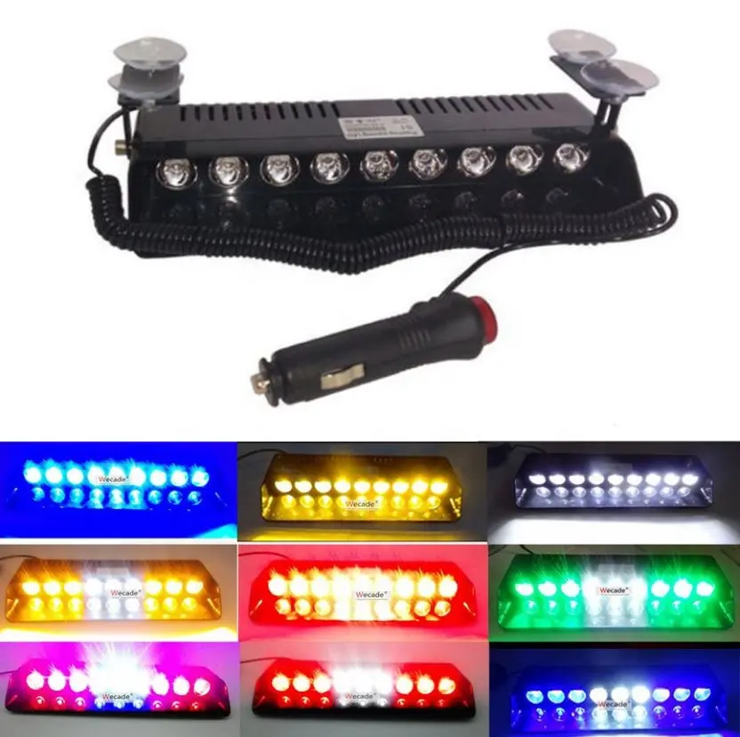 רכב פנים led דאש strobe אור פנים פלאש strobe אור חירום led דאש strobe אור גרירת משאית פלאש