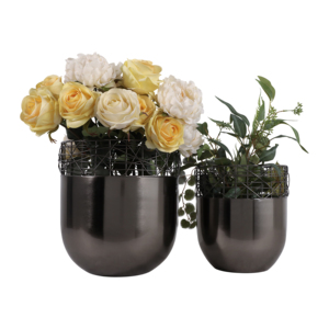 Fioriere Moderne in Filo Metallico, Vasi Decorativi per Piante da Interno ed Esterno - Product Image 2
