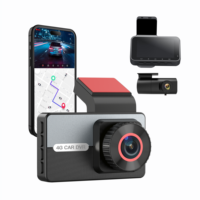 Caméra embarquée 4G compatible, DVR 2 canaux, écran LCD 3,0 pouces, double objectif 2K, boîte noire de voiture F1.8 pour la prévention des accidents et de la fraude nocturnes