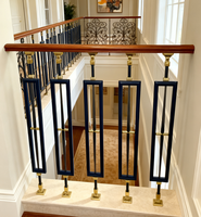 Grande demande Style moderne Vente directe d'usine Broches métalliques Balustrade de balcon Rampes d'escalier en aluminium Garde-corps pour l'intérieur