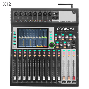 Mezclador <span class=keywords><strong>de</strong></span> Audio Digital <span class=keywords><strong>de</strong></span> 12 Canales X12 con Control Remoto <span class=keywords><strong>de</strong></span> Pantalla Táctil, Consola <span class=keywords><strong>de</strong></span> Mezcla Profesional <span class=keywords><strong>para</strong></span> Sistema <span class=keywords><strong>de</strong></span> Sonido en Vivo - Product Image 1