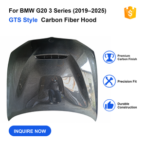 Capot moteur en fibre de carbone pour BMW G20 Série <span class=keywords><strong>3</strong></span> 2019-2025, style GTS, capot en carbone G20, capot en fibre de carbone BMW G20 - Product Image 1