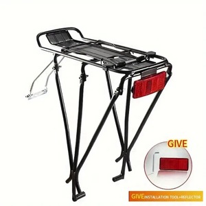 Fietsachterdrager van aluminiumlegering met 3 poten, fietsbagagedrager voor mountainbikes, fietsaccessoires - Product Image 2