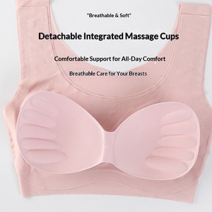 <span class=keywords><strong>Soutien</strong></span>-<span class=keywords><strong>gorge</strong></span> sans couture sans armatures en soie glacée à couvrance totale pour la course, le yoga et le <span class=keywords><strong>sport</strong></span>, lingerie féminine grande taille, lingerie de luxe - Product Image 3
