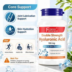 Acide hyaluronique premium 100 mg avec capsules de L-proline, complément important pour la lubrification des articulations pour adultes, capsules d'acide hyaluronique - Product Image 6