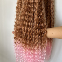 Tresses synthétiques en fibre haute température de 28 pouces, tresses brésiliennes de qualité supérieure en vrac