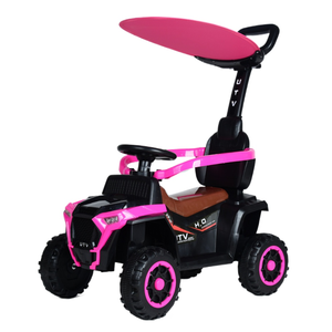 儿童电动车音乐儿童越野车带推杆护栏沙滩车1-6婴儿四轮塑料手推车OEM Odm - Product Image 1