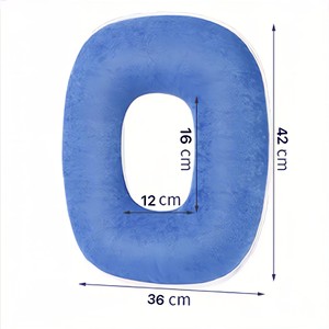 <b>Oblong</b> Pressure Relief <b>Cushion</b> 42x36 Cm With 16x12 Cm Hollow For Hip Coccyx Support Breathable Home Wheelchair Use - Product Image 1