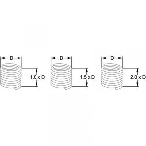 FERVI - E010/M140X200E2A Self-lock stainless steel <b>thread</b> repair insert h=1,5xd - EAN 8012667364045 POWER <b>TOOLS</b> ACCESSORIES - Product Image 2