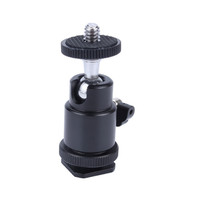 Promotion Tête sphérique pour trépied avec adaptateur de fixation griffe froide pour trépied photo