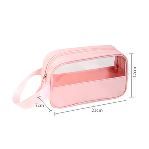 Borsa per il Trucco in PVC Trasparente con Logo Personalizzato, Pochette Cosmetica Impermeabile Portatile <span class=keywords><strong>Professionale</strong></span>, Pochette da Donna - Product Image 6