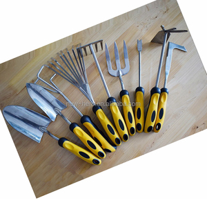 <span class=keywords><strong>Set</strong></span> di Attrezzi da Giardinaggio con Rastrello, Vanga, Paletta e Forcone, Utensili per Manutenzione di Piante in Vaso e Paesaggistica, Manico in Legno con Impugnatura in Morbida Schiuma - Product Image 5