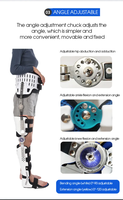 Genou Cheville Pied Soutien Fixe Réglable Membre Inférieur Orthèse Cuisse Fracture Soutien Postopératoire Cheville Réhabilitation Dispositif