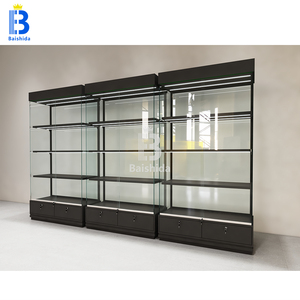 Thiết kế kệ trưng bày, tủ kính, kệ trưng bày bằng kính cho cửa hàng bán lẻ, cửa hàng thuốc lá, cửa hàng xì gà với hệ thống đèn LED tùy chỉnh - Product Image 3