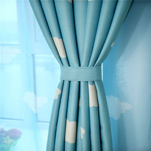 Rideaux de fenêtre occultants en Polyester, 1 pièce, accessoires de fenêtre thermique, respirants, personnalisés, avec impression de nuage frais coréen - Product Image 6