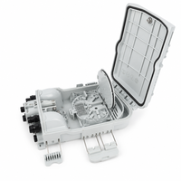 Caja de Distribución de Fibra Óptica FTTH Preterminada de 8 Núcleos, Resistente a la Intemperie IP65, de PC y ABS, para Montaje en Pared