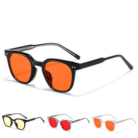 Monture optique classique TR90, verres jaunes orange, lunettes de créateur personnalisées, anti-lumière bleue, lunettes de jeu.