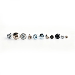 Tornillos autorroscantes M3.5-M6.3 de cabeza avellanada con ranura cruzada para aglomerado, zincados azules - Product Image 1