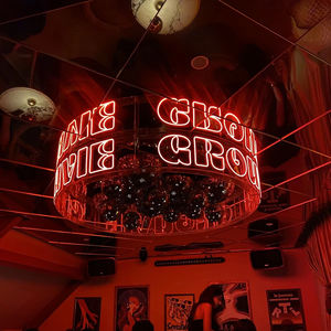 Lampes néon LED rondes suspendues à 360 degrés, lustre de plafond pour club, entreprise, décoration de magasin, lumières néon - Product Image 1