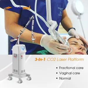 Tıbbi CE ve abd 510K ticari co2 hareketli kollu lazer makinesi cilt yenileme akne izleri kaldırma için fraksiyonel CO2 lazer