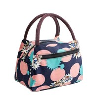 Sac à déjeuner isotherme portable en polyester imperméable avec doublure en aluminium, style minimaliste, fourni directement par l'usine