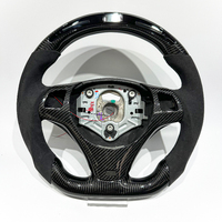 Volant en fibre de carbone noire haut de gamme personnalisé avec LED pour BMW E90 E92 E93 E94, personnalisable